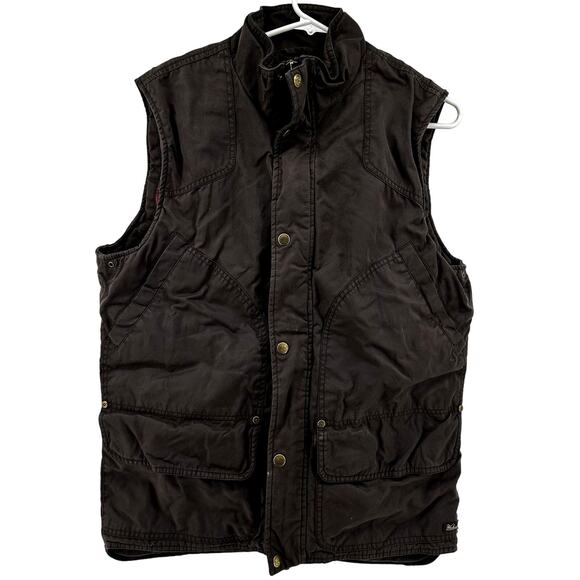 Woolrich Blacktail Vest Insulated Snap Flannel Lined Hunting Pockets Bark M - Picture 1 of 5